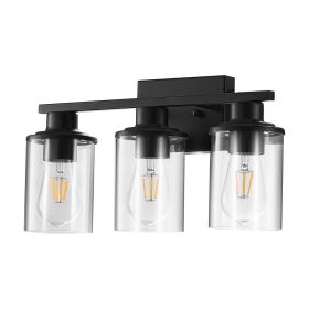 3-Light Bathroom Light Fixtures Modern Vanity Light Lamp Fixtures over Mirror