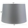 Mainstays Basic Large Lamp Shade, Grey Fabric, Classic Tapered Design, Soft Lighting Accent for Table or Floor Lamps