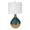 D16x28.5" Glass Table Lamp