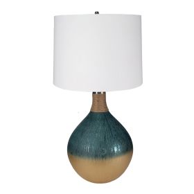 D16x28.5" Glass Table Lamp