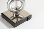 ONE PAIR OF 29"H SILVER 3-RING WITH OUTLET TABLE LAMP (2PC/CTN)