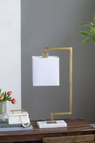 9x14.3x25.2" Metal Table Lamp