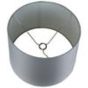 Mainstays Basic Large Lamp Shade, Grey Fabric, Classic Tapered Design, Soft Lighting Accent for Table or Floor Lamps