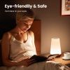 Dimmable Touch Lamp for Bedroom, Portable Table Bedside Desk Lamps, 5 Brightness and 13 RGB Colors