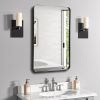 Black Deep Frame 24" x 36" Rectangle Mirror
