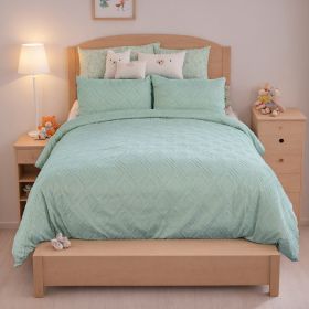 Bohemian Style Quilt Cover Set, Cut Flower Quilt Cover,  Tufted Quilt Cover Three-piece Set, One Quilt Cover And Two Pillowcases,  Washable And Machin (Option: 229cmX229cm)