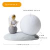 1pc Sitting Astronaut & Moon Night Light; Bedroom Sleep Light; Romantic Birthday Gifts; Bedside Table Lamp; Rechargeable Dimmable Atmosphere Night Lig