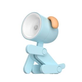 Mini Cute Animal Pet Dog&deer Designer Led Night Light Table Lamp Kids Toys Gifts For Christmas; soft Light For The Baby Room (Color: Blue, size: Dog)