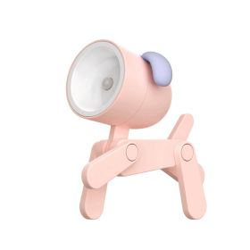 Mini Cute Animal Pet Dog&deer Designer Led Night Light Table Lamp Kids Toys Gifts For Christmas; soft Light For The Baby Room (Color: Pink, size: Dog)
