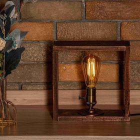 Cosmos Steampunk Handmade Vintage Adjustable Pipe Lamp (Color: bronze)