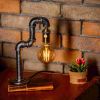 Aurora Steampunk Handmade Vintage Adjustable Pipe Lamp
