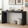 Modern Style Console Table made of Paulownia Solid Wood Veneer,Suitable for Foyer, Living Room, or Entryway