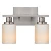 Bathroom Light Fixtures Brushed Brass 6-Light Bathroom Vanity Light, Modern Bathroom Lights Over Mirror with Milky White Glass Shade