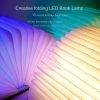 Wooden Book Light; Novelty Folding Book Lamp; 5 Colors Folding Night Light; Portable Desk Light USB Rechargeable Wooden Table Lamp Magnetic Design Cre