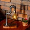Aurora Steampunk Handmade Vintage Adjustable Pipe Lamp