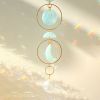 1pc Acrylic Sun-moon Metal Chain Home Living Room Decoration Car Hanging