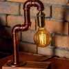 Aurora Steampunk Handmade Vintage Adjustable Pipe Lamp