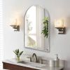Arched Wall Mirror, 24"Ã—36" Bathroom Mirror Deep Frame