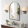 Arched Wall Mirror, 24"Ã—36" Bathroom Mirror Deep Frame