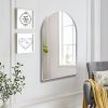 Arched Wall Mirror, 24"Ã—36" Bathroom Mirror Deep Frame