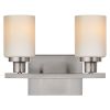 Bathroom Light Fixtures Brushed Brass 6-Light Bathroom Vanity Light, Modern Bathroom Lights Over Mirror with Milky White Glass Shade