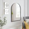 Arched Wall Mirror, 24"Ã—36" Bathroom Mirror Deep Frame