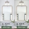 5-Light Bathroom Light Fixtures, Brushed Nickel Modern Vanity Lights Over Mirror with Clear Glass Shade