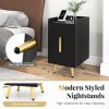 Nightstand Side Tables with 2 Drawers for Living Room Bedroom