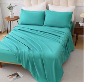 Four-piece Bed Set, Q (Option: Grass green)